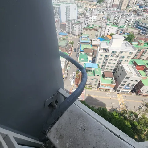 지역별 안내 - 화성시 실외기 배관 테이핑 보수 후 마감